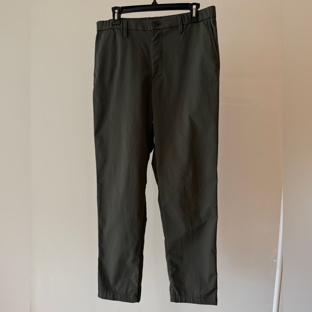 Muji Black Chinos Classic Straight-Leg